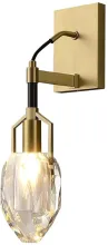 Бра Wall lamp 8960-1W brass/clear купить недорого в Крыму