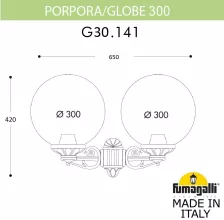 Fumagalli G30.141.000.BYF1R Настенный фонарь уличный 