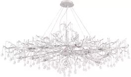 Подвесная люстра V2 SP12 L1500 PATINA Crystal Lux Reina SILVER купить недорого в Крыму