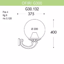 Настенный светильник уличный Globe 300 G30.132.000.VYE27 купить недорого в Крыму