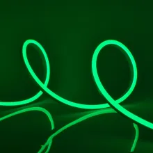 Светодиодная лента Neon ULS-N11-2835-120LED/m-8mm-IP67-DC24V-10W/m-15M-GREEN катушка в герметичной упаковке купить недорого в Крыму