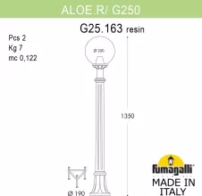 Наземный фонарь GLOBE 250 G25.163.000.VXF1R купить недорого в Крыму