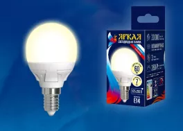 Лампочка светодиодная  LED-G45-7W/WW/E14/FR PLP01WH картон купить недорого в Крыму