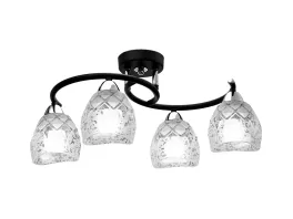 Потолочная люстра IDLamp Rosalba 381/4PF-Blackchrome купить недорого в Крыму