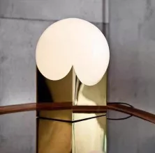 Интерьерная настольная лампа Golden 10213T/1-D200 MGL-WH купить недорого в Крыму