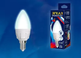 Лампочка светодиодная  LED-C37 7W/NW/E14/FR PLP01WH картон купить недорого в Крыму