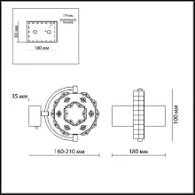 Хрустальное бра Odeon Light Mairi 2710/6W купить недорого в Крыму