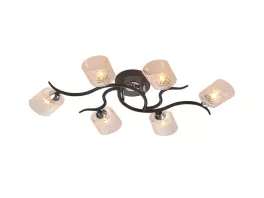 Потолочная люстра IDLamp Orlenda 207/6PF-Black купить недорого в Крыму