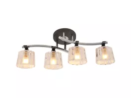 Потолочная люстра IDLamp Enrica 214/4PF-Blackchrome купить недорого в Крыму