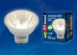 Лампочка светодиодная  LED-MR11-3W/WW/GU4 GLZ21TR купить недорого в Крыму