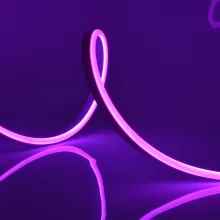 Светодиодная лента Neon ULS-N11-2835-120LED/m-8mm-IP67-DC24V-10W/m-15M-PURPLE катушка в герметичной упаковке купить недорого в Крыму
