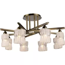 Потолочная люстра N-Light Aza 914-08-53 antique brass + white купить недорого в Крыму