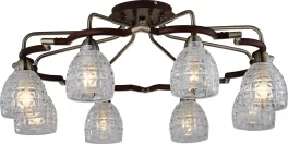 Потолочная люстра N-Light Samanta 412-08-53ABW antique brass + walnut купить недорого в Крыму