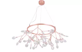 Подвесная люстра светодиодная SP45 COPPER/TRANSPARENT Crystal Lux Evita D купить недорого в Крыму
