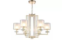 Подвесная люстра SP-PL6 GOLD/WHITE Crystal Lux Nicolas купить недорого в Крыму