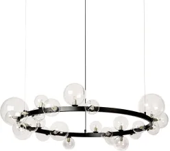 Подвесная люстра Art Deco Bubble 8828P/L black/clear купить недорого в Крыму