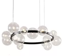 Подвесная люстра Art Deco Bubble OMG1075R black/clear купить недорого в Крыму