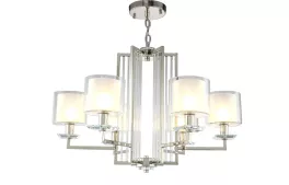 Подвесная люстра SP-PL6 NICKEL/WHITE Crystal Lux Nicolas купить недорого в Крыму