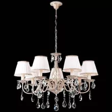 Подвесная люстра 3637 3637/7 белый с золотом/прозрачный хрусталь Strotskis купить недорого в Крыму