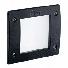 Ideal Lux LETI PT1 SQUARE NERO Встраиваемый уличный светильник 