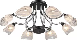 Потолочная люстра N-Light Lalena 416-08-13 chrome + dark wengue купить недорого в Крыму