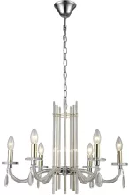 Подвесная люстра SP6 GOLD+CHROME/TRANSPARENT Crystal Lux Aurelio купить недорого в Крыму