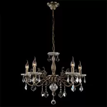 Подвесная люстра 3281 3281/5 античная бронза/прозрачный хрусталь Strotskis купить недорого в Крыму