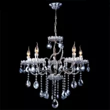 Подвесная люстра 3015 3015/5 хром/лазурный хрусталь Strotskis купить недорого в Крыму