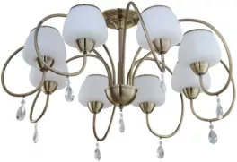 Потолочная люстра IDLamp Beatrice 855/8PF-Oldbronze купить недорого в Крыму