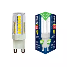 Лампочка светодиодная  LED-JCD-5W/4000K/G9/CL GLZ09TR картон купить недорого в Крыму