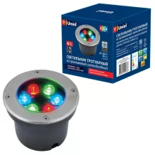 Uniel ULU-B11A-6W/RGB IP67 GREY Встраиваемый уличный светильник 