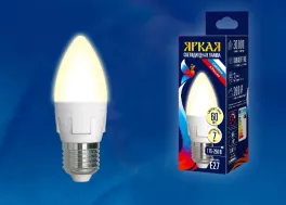 Лампочка светодиодная  LED-C37 7W/WW/E27/FR PLP01WH картон купить недорого в Крыму