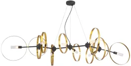 Подвесная люстра Crystal Lux ARMONICA ARMONICA SP8 BLACK/BRASS V2 купить недорого в Крыму
