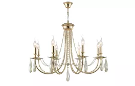 Подвесная люстра SP8 GOLD/AMBER Crystal Lux Victoria купить недорого в Крыму