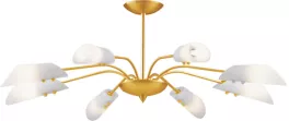 Потолочная люстра N-Light Livoka PX-0032/8A satin gold купить недорого в Крыму