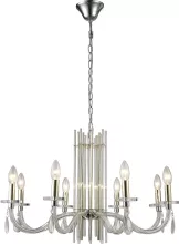 Подвесная люстра SP8 GOLD+CHROME/TRANSPARENT Crystal Lux Aurelio купить недорого в Крыму